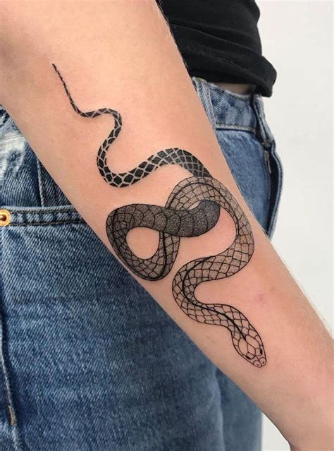 pretty snake tattoo